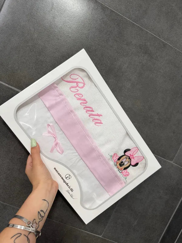 Lenzuola Porta Enfant Personalizzate con Ricamo