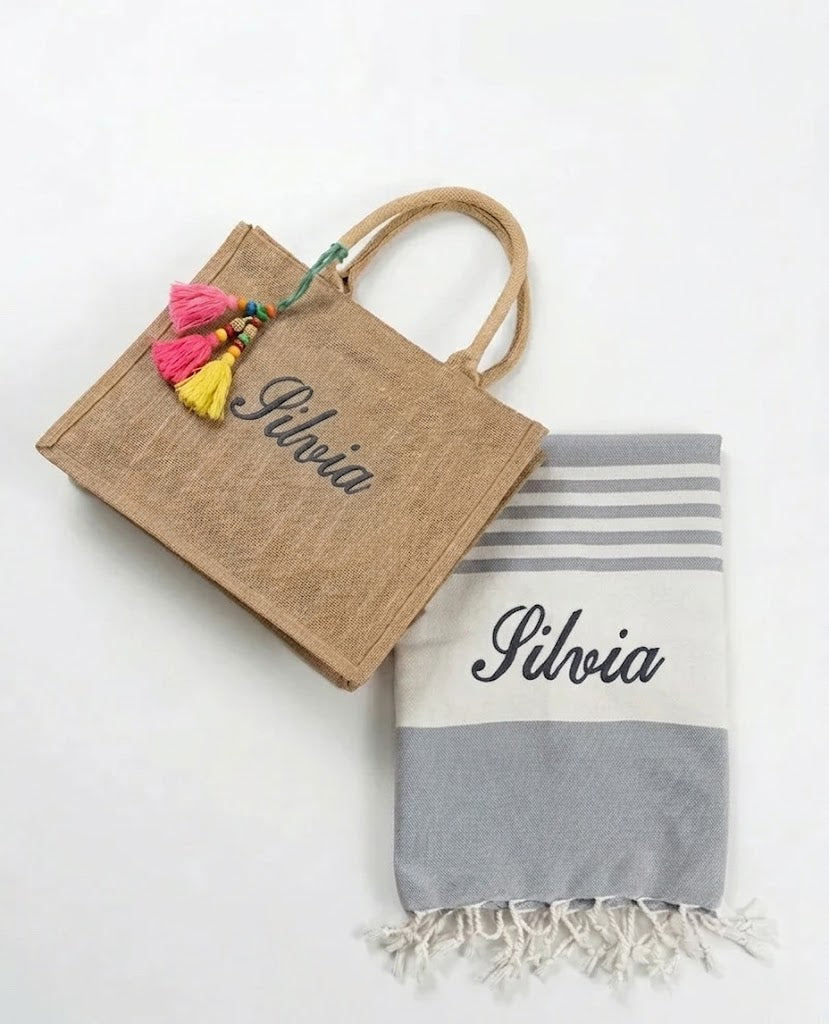 Kit Mare Personalizzato – Borsa Mare e Telo Coordinato