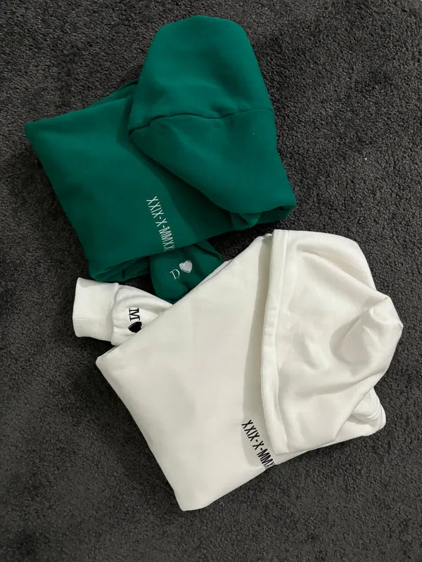 Felpa Personalizzata con Data in Numeri Romani