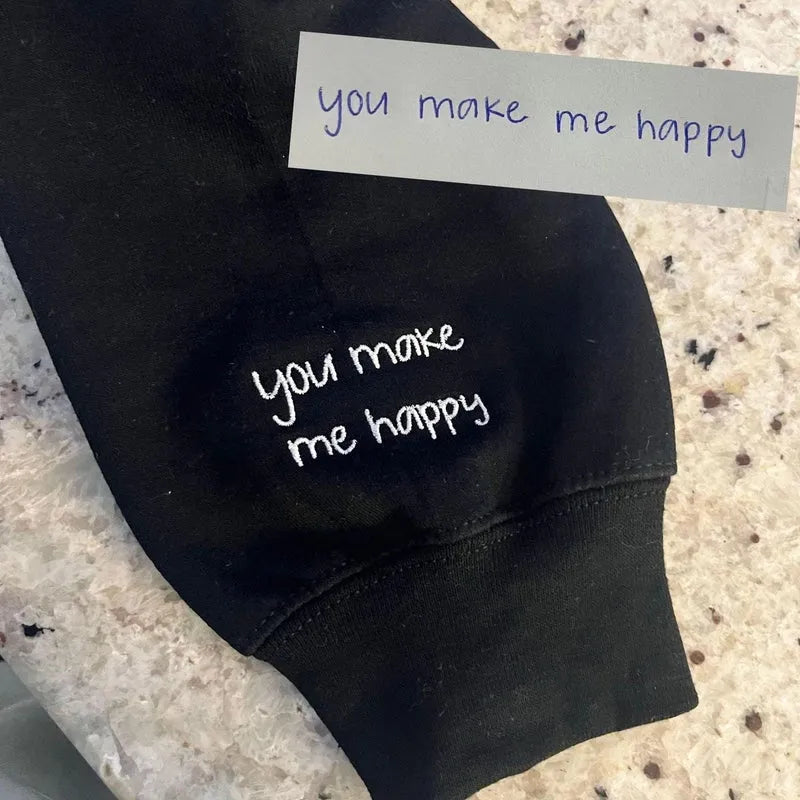 Felpa Personalizzata con Dedica Scritta a Mano