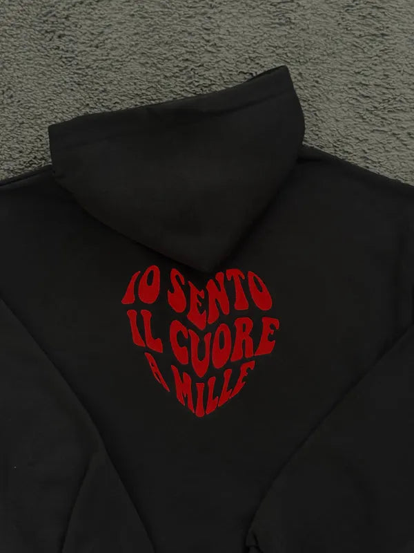 Felpa Personalizzata con Sento il Cuore a Mille