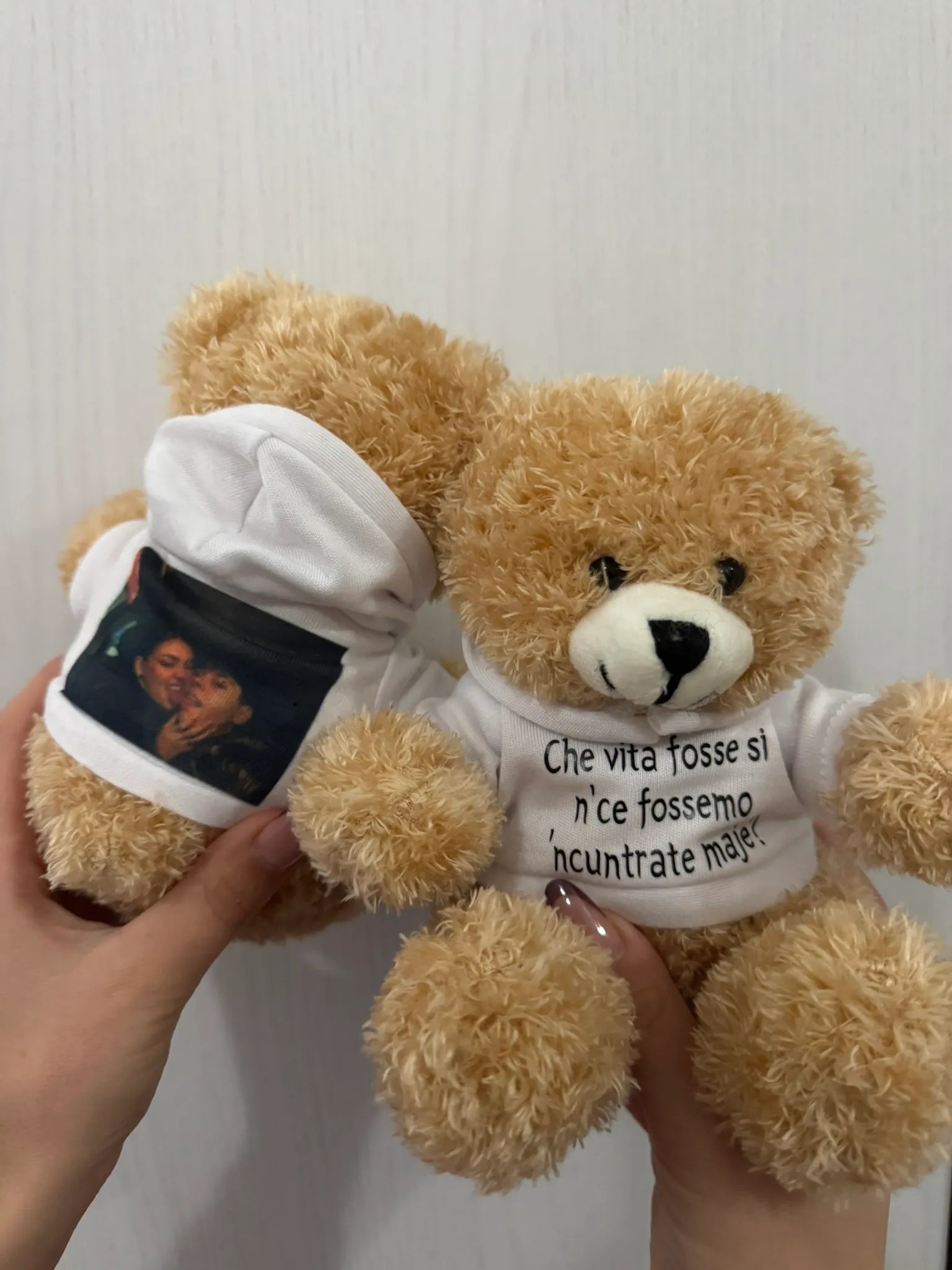 Peluche Teddy con Felpa Personalizzata
