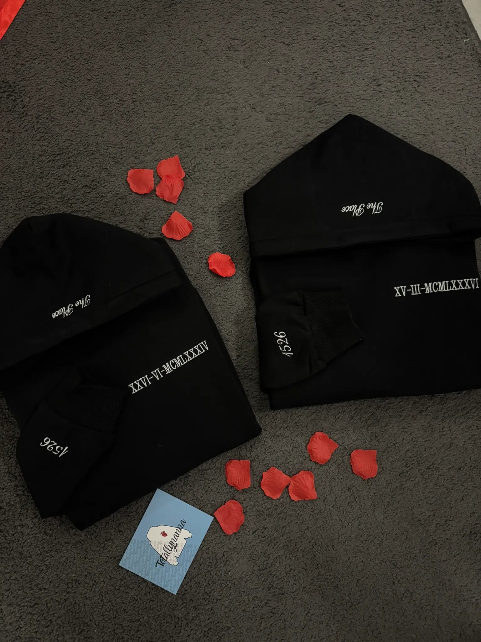 Felpa Personalizzata con Data in Numeri Romani