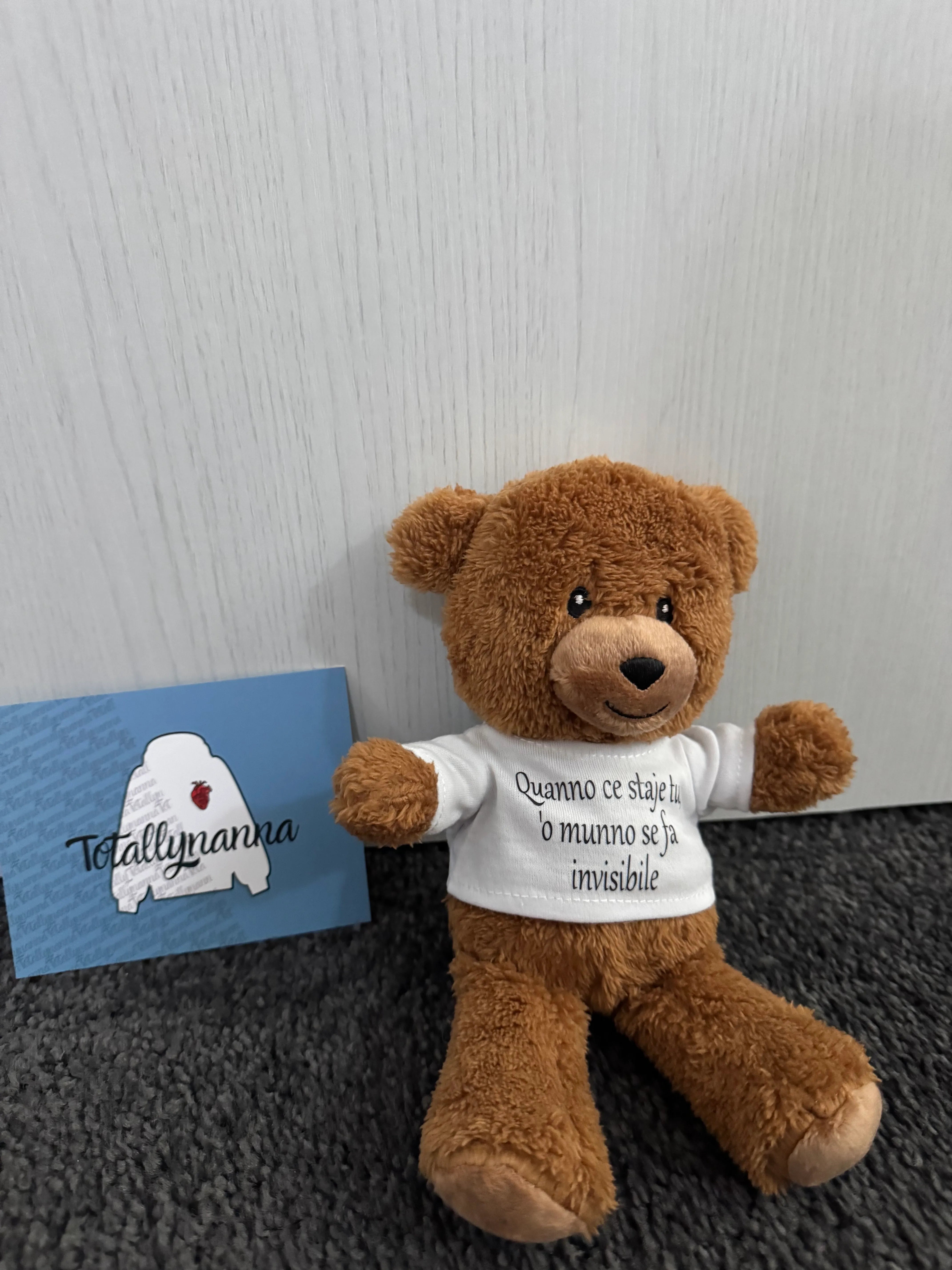 Peluche Teddy con T-shirt Personalizzata