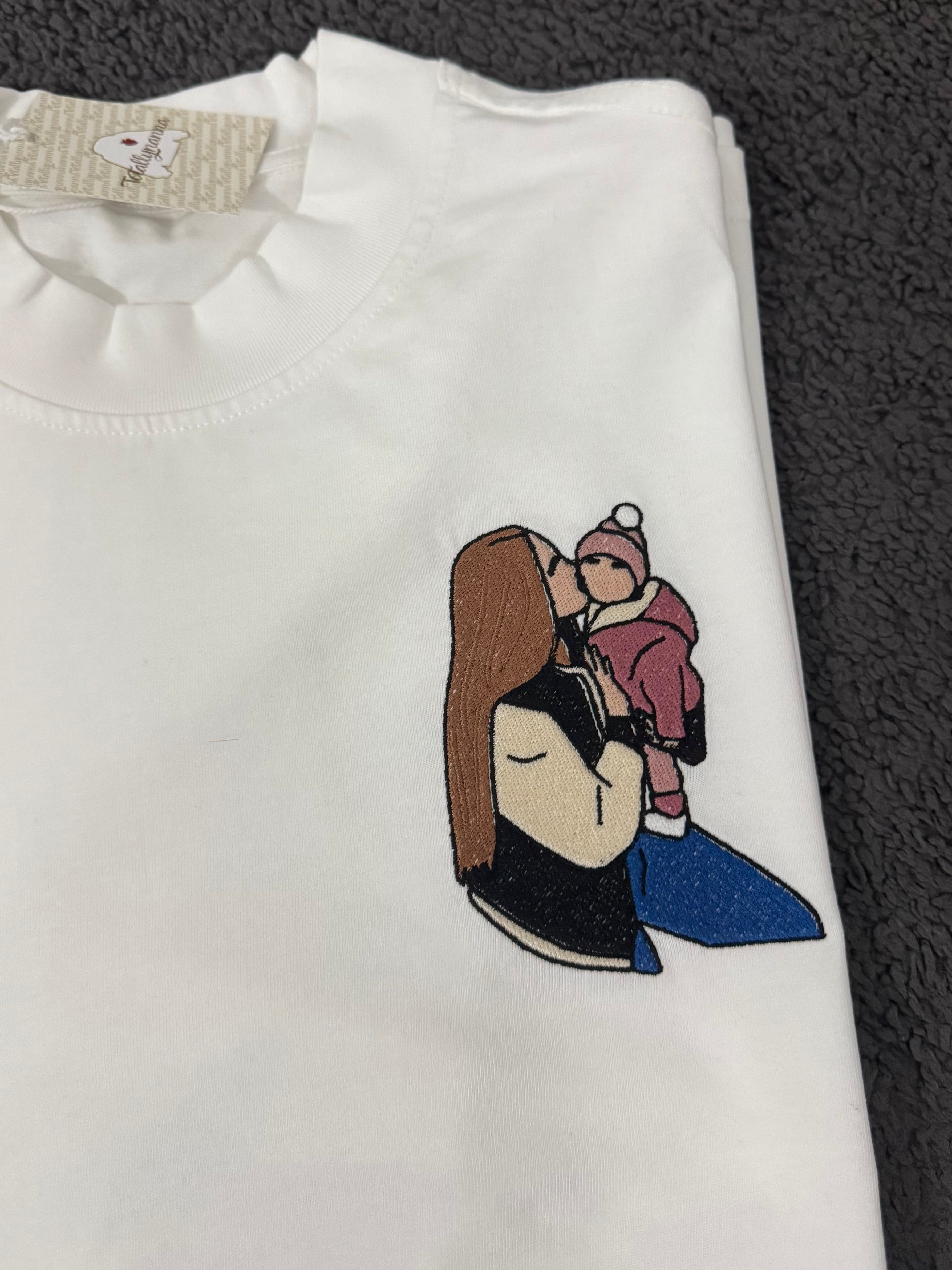 T-shirt Personalizzata con Foto a Colori Mamma