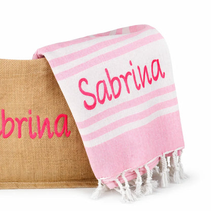 Kit Mare Personalizzato Coordinato – Telo, Pochette e Borsa