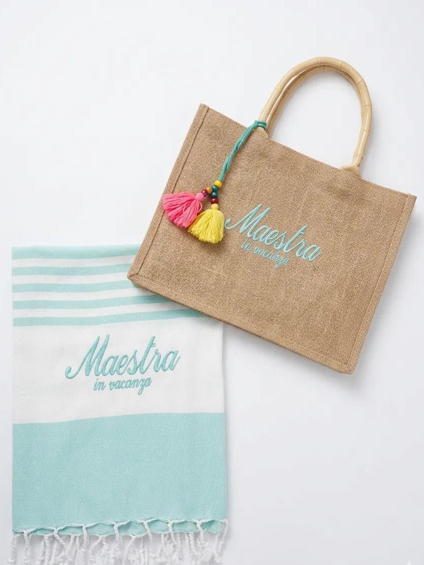 Kit Mare Personalizzato – Borsa Mare e Telo Coordinato
