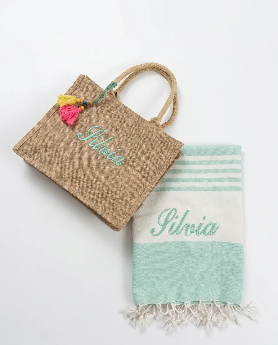 Kit Mare Personalizzato – Borsa Mare e Telo Coordinato