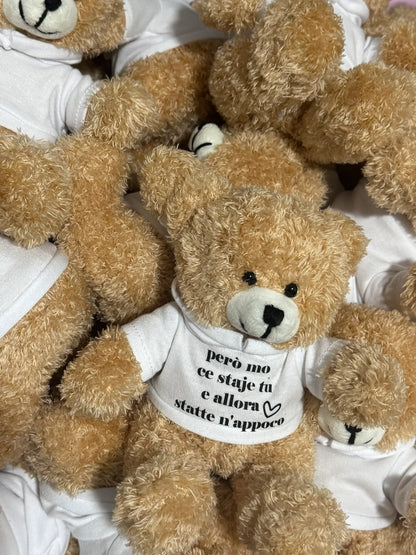 Peluche Teddy con Felpa Personalizzata