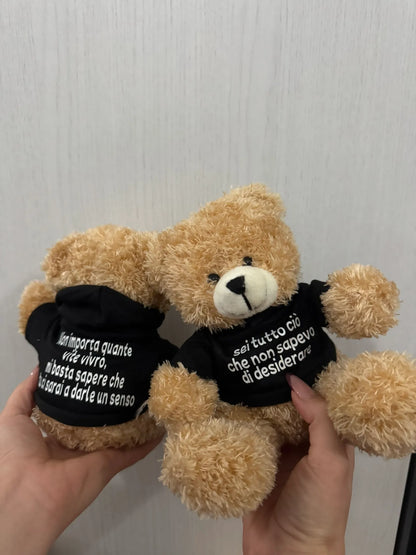 Peluche Teddy con Felpa Personalizzata
