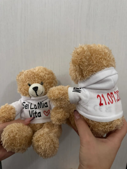 Peluche Teddy con Felpa Personalizzata