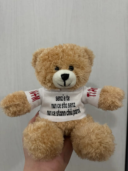 Peluche Teddy con Felpa Personalizzata