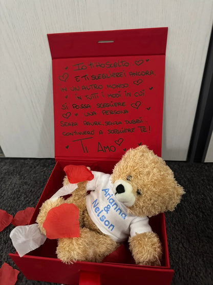 Peluche Teddy con Felpa Personalizzata