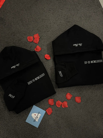 Felpa Personalizzata con Data in Numeri Romani