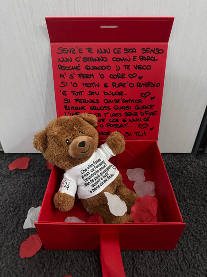 Peluche Teddy con T-shirt Personalizzata