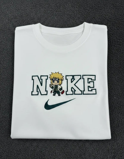 T-Shirt Personalizzata con Scritta N*ke e Personaggio