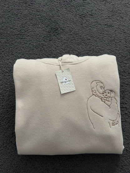 Felpa Personalizzata con Foto Stilizzata Papà