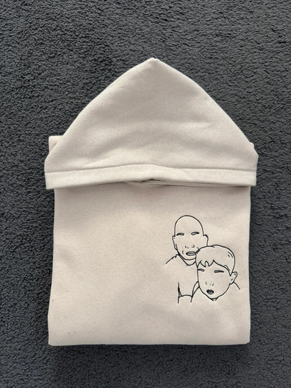 Felpa Personalizzata con Foto Stilizzata Papà