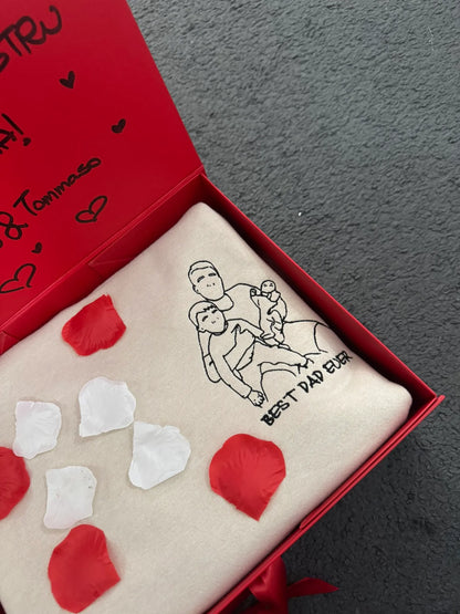 Felpa Personalizzata con Foto Stilizzata Papà