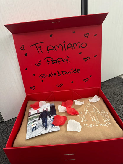 Felpa Personalizzata con Foto Stilizzata Papà