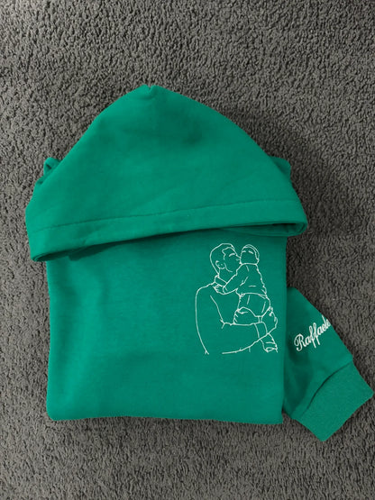 Felpa Personalizzata con Foto Stilizzata Papà