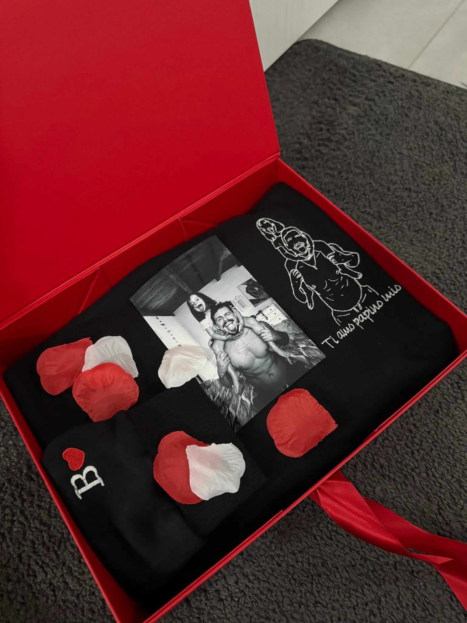 Felpa Personalizzata con Foto Stilizzata Papà