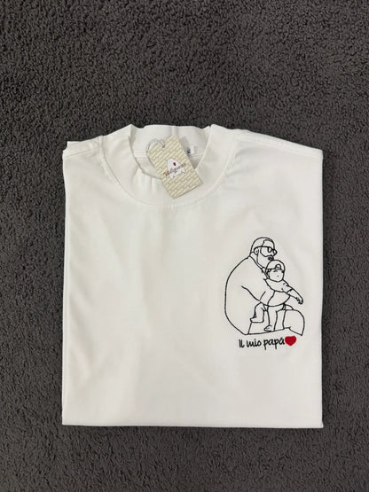T-shirt Personalizzata con Foto Stilizzata Coppia