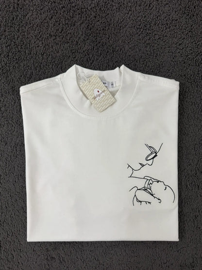 T-shirt Personalizzata con Foto Stilizzata Coppia